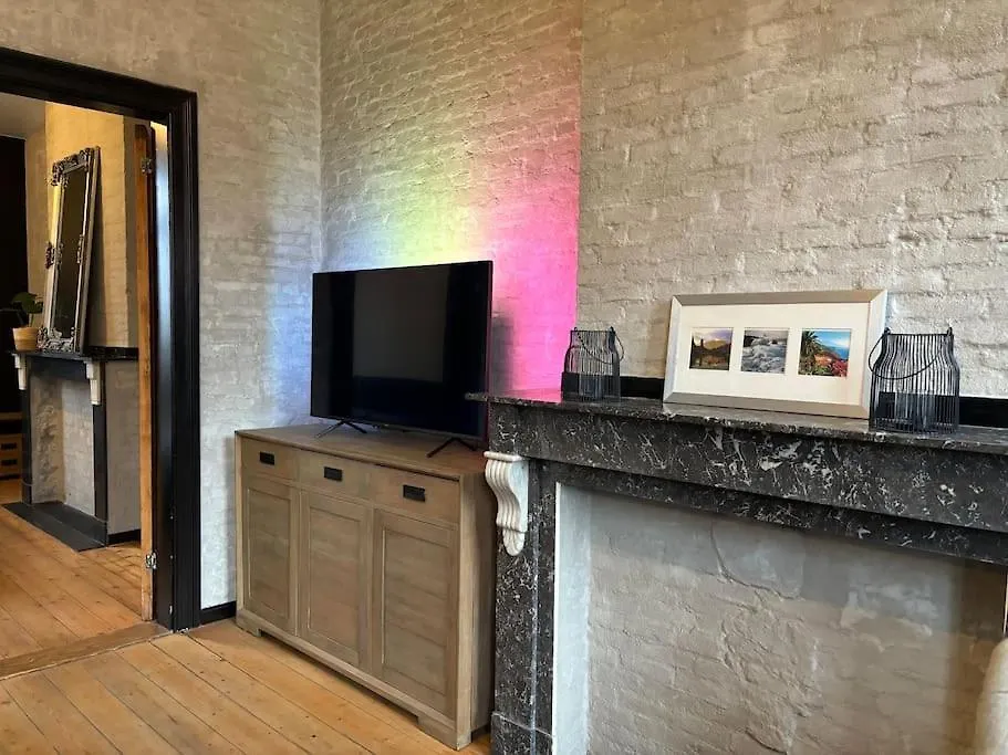 Modern App W. Authentic Features Apartment Antwerp
